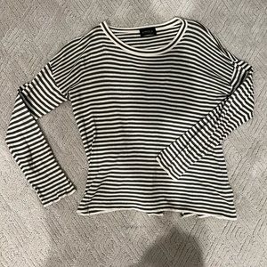 STRIPED LONG SLEEVE TEE
